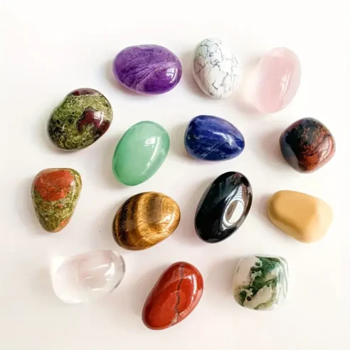Chakra Healing Stones – 14-Piece Tumbled Gemstone Collection Box - Image 4