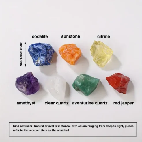 Natural Chakra Healing Crystal Set – 7 Original Stones for Full Energy Alignment - Image 4