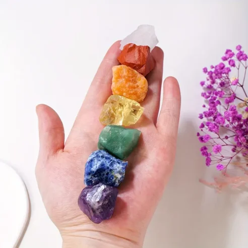 Natural Chakra Healing Crystal Set – 7 Original Stones for Full Energy Alignment - Image 3