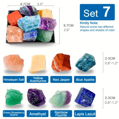 Premium Healing Crystal Collection - Set of 8 Large Natural Crystals and Stones - Image 5