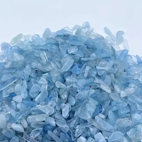 Aquamarine Crystal Chips – Soothing Energy for Your Pet