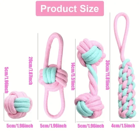 Rope Tug Set of 4