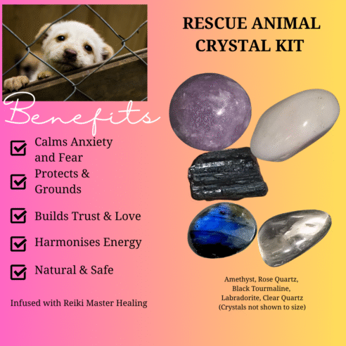 Healing Heart Crystal Set for Rescue Animals